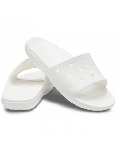 Crocs Classic Slides ÏƒÎµ Î›ÎµÏ…ÎºÏŒ Î§ÏÏŽÎ¼Î± 206121-100